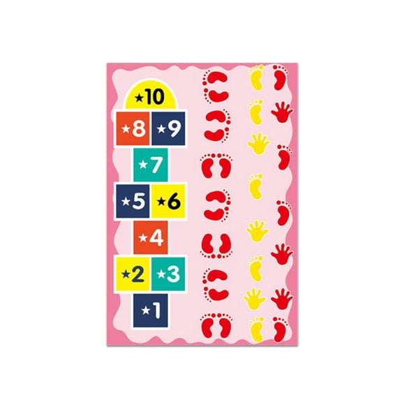 Kids Hopscotch Play Mat Children Jump Pad Family Kindergarten Indoor