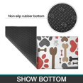 thumbnail image 6 of Paw Prints and Bones Kitchen Rugs Sets Of 2,Anti Fatigue Kitchen Mat Rugs Non Slip Washable,Decorative Kitchen Floor Mats for Kitchen,Sink,Laundry,17"x30"+17"x47", 6 of 7