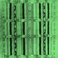 thumbnail image 1 of Ahgly Company Indoor Square Southwestern Emerald Green Country Area Rugs, 6' Square, 1 of 4