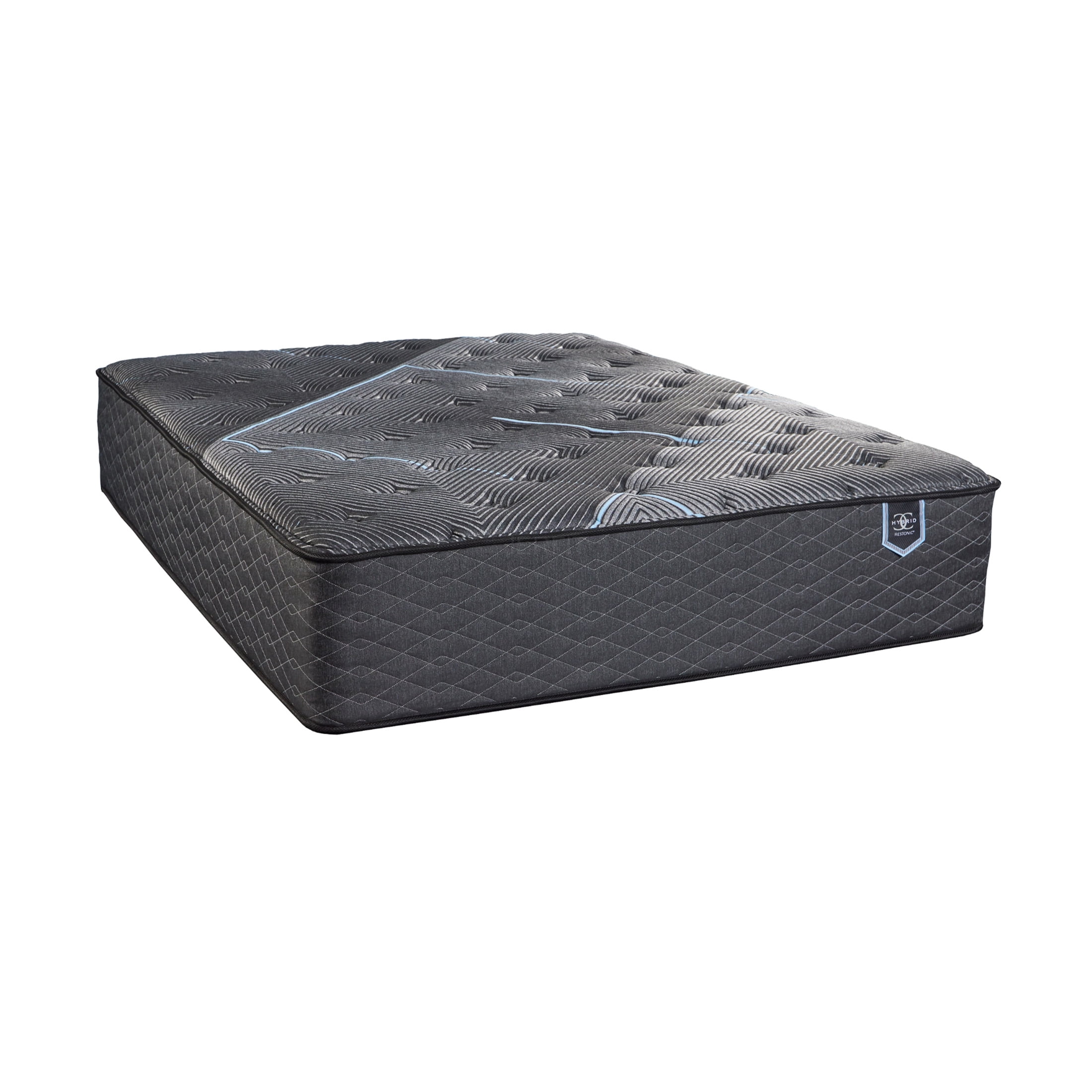 JERFIT King Size 13 Inch Plush Hybrid Mattress, Cooling Gel Memory Foam Pocket Coils for Support, Black