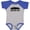 Baseball Heather and Royal, variant on Inktastic Boston Massachusetts Skyline City Silhouette Boys or Girls Baby Bodysuit