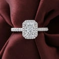 thumbnail image 2 of solitaire jewels 2.5CT Radiant Moissanite Halo Engagement Ring For Women, 14K Rose Gold, 2 of 5