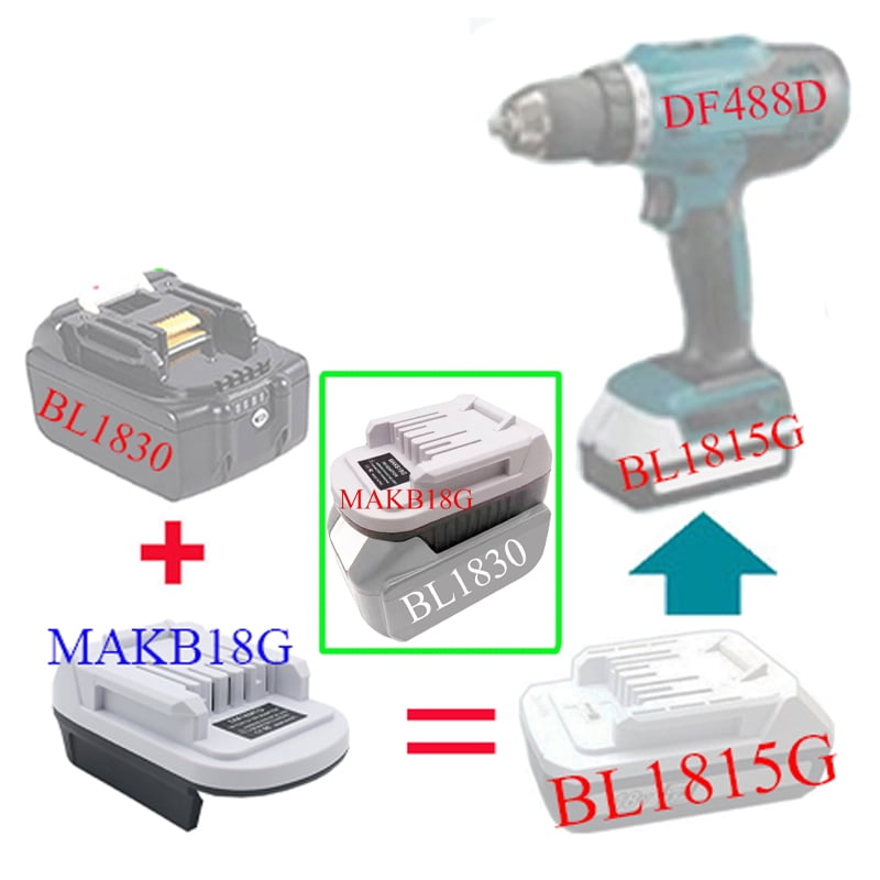 Battery Adapter Converter For Ma*kita 18v battery use For Ma*kita G Series BL1813G BL1815G Lithium Battery Tool