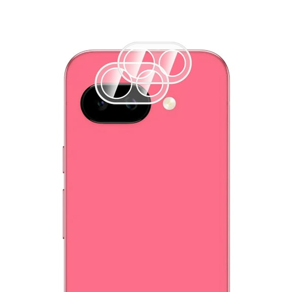 KIQ 2 Pack CLEAR Tempered Glass Screen Protector Cover for the Rear / Back Camera Lens Compatible with Google Pixel 9A