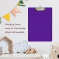 thumbnail image 2 of ALAZA Plastic Clipboard A4 Letter Size Decorative Clipboards for Students Women Men 9" x 12.5" Dark Purple, 2 of 6