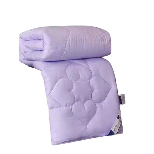 Moyic Edredones Algodón Proceso de acolchado cálido Edredón para todas las estaciones Manta de transpirabilidad Pure Bedapread Dormitorio Otoño Juegos de cama Púrpura Moyic HA072652-03