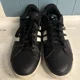 thumbnail image 3 of Ad-id-as Cloudfoam Advantage Mens Shoe 12 Black White Leather Sneakers B74264, 3 of 6