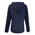 thumbnail image 3 of Women's Cutter & Buck Navy Los Angeles Chargers Rainier PrimaLoft Eco Hybrid Full-Zip Hoodie Jacket, 3 of 3