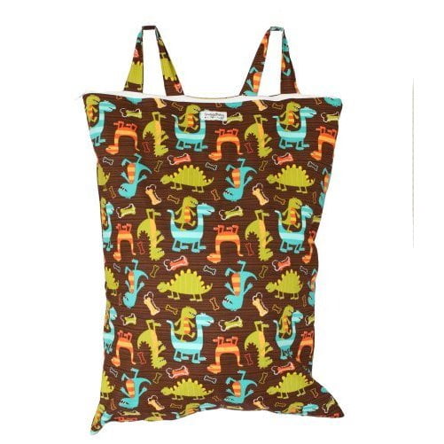 Snuggy Baby Hanging Diaper Pail - Dino Dudes