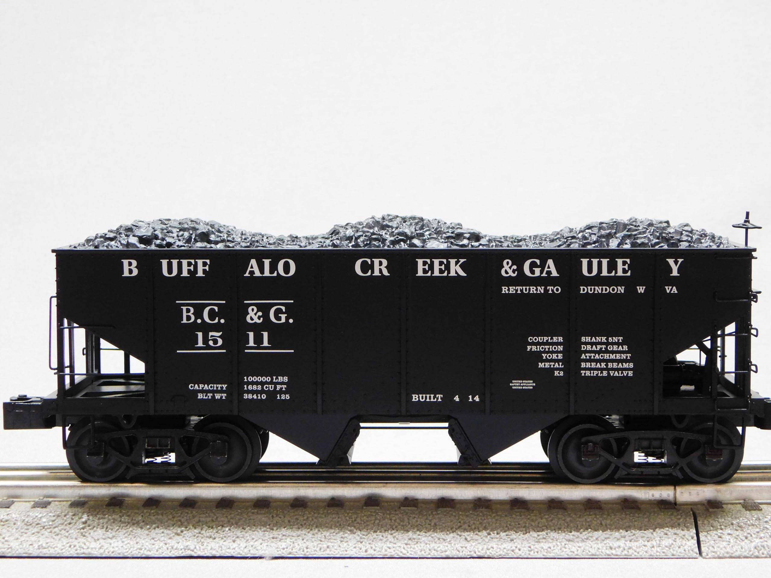 Lionel Buffalo Creek & GAULEY GLA Hopper 2 Pack O Gauge 2326460