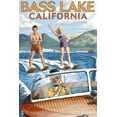 thumbnail image 5 of Bass Lake, California, Water Skiing, Lantern Press, Premium Playing Cards, 52 Card Deck with Jokers, USA Made, 5 of 5