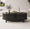 47.2"Black, variant on Easoger 39.4" Oval Coffee Table with Storage, Mid-Century Modern Fluted Coffee Table with Brass Handles, Wood Coffee Table for Living Room, Black