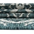 thumbnail image 4 of Jill Zarin Outdoor Collection Area Rug - Dubai (4' 1" x 6' 1" Rectangle Teal/Ivory), 4 of 8