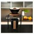 thumbnail image 6 of Drevy Artisan Series Pour-Over Coffee Maker Set with Ceramic Cone, Wood Ring and Stainless Steel Stand, 1-2 Cup Personal Size - Bamboo Accents, Easy to Clean, BPA, 6 of 9