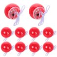 thumbnail image 3 of FELTECHELECTR 12 piezas de nariz roja brillante de payaso para disfrazarse, accesorios de escenario para fiestas de Navidad y Halloween, color rojo, 3 of 6