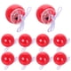 thumbnail image 4 of 12 piezas de nariz roja brillante de payaso para disfrazarse, accesorios de escenario para fiestas de Halloween y Navidad, color rojo, 4 of 7