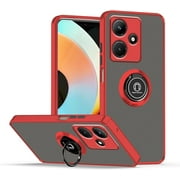 Case for Infinix Hot 30i Case with Stand, Compatible with Magnetic Car Phone Mount, Ultra Slim Infinix Hot 30i Phone Case for Women Men Shockproof Protective Cases Cover (Dark Green)