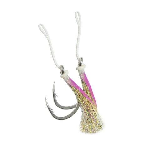 UPC: 0023534078741 | Mustad Heavy Duty Jig Assist Hook (White Flash) – Size: 7/0 2pc