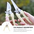 thumbnail image 3 of Shisuyan Professional Garden Stainless Steel Pruner Shears Tree Branch Pruning Shears, 3 of 9