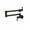 Black, variant on Chrome Nickel Black Brass Pot Filler Tap Wall Mounted Kitchen Faucet Single Cold Single Hole Tap Rotate Folding Spout
