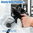 thumbnail image 3 of JEHONN Toilet Plunger and Brush Set Black with Holder and Hidden Tweezers, 3 of 7