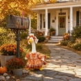 thumbnail image 4 of 23 Inch Porch Goose Outfit, Fall Leaf and Pumpkin Halloween Costume for Concrete or Plastic Lawn Goose Statues and Garden Decor,A2#, 4 of 8