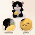 thumbnail image 4 of Cute Cat Plush Toy Long Soft Stuffed Animal for Girls, Kawaii Kitten Plushie Toys for Kids 2-6 Years Old Birthday Christmas Gifts(Pink,45cm), 4 of 8