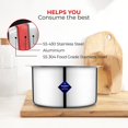 thumbnail image 3 of Multi Layered Material Polish Stainless Steel Cookware Handi 1.5 Liters For Grains, Soups, Canning, Desserts, Broth - Compatible With Gas & Induction, 3 of 5