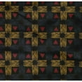 thumbnail image 4 of oneOone Organic Cotton Poplin Twill Fabric Check & Triangle Ikat Print Fabric BTY 42 Inch Wide, 4 of 4