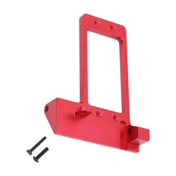 Soporte de servo RC, resistente, fácil de instalar, modificación para vehículos RC de 1/10 Rojo