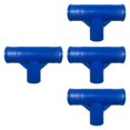 thumbnail image 4 of 4 piezas de conectores en T para marcos de piscinas, fáciles de instalar, para patas y vigas. Azul, 4 of 8