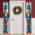 thumbnail image 4 of Unbranded Decorative Multicolor Christmas Porch Hanging Banner Couplets Nutcracker Soldier Pattern 2-Piece 70 x 12 Inch, 4 of 5
