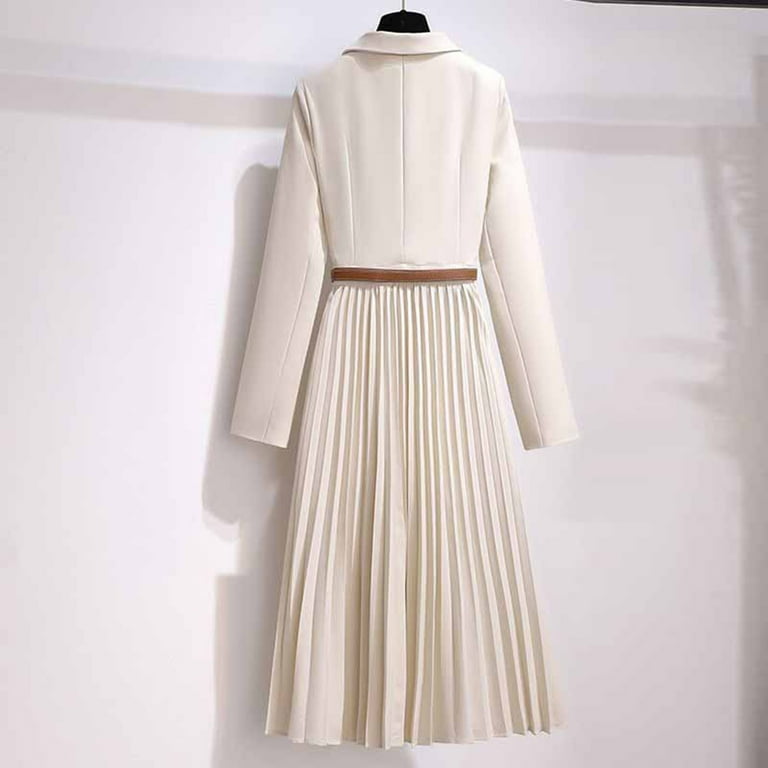 knee length dresses for ladies Beatrice Blazer Mini Dress / Ivory | Meshki