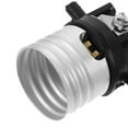 thumbnail image 3 of LITINKIMI light bulb holder socket E26 Push Switch Lamp Holder Black Plastic Push Switch Operation 1Pcs Home Lighting, 3 of 6