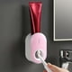 thumbnail image 5 of Dispensador automático de pasta de dientes para niños y adultos | Dispensador de pasta de dientes manos libres de pared | Instalación sin taladro con adhesivo resistente | Blanco, rosa, azul y gris, 5 of 8