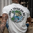 thumbnail image 4 of Don't Tread On Me Or Prepare For The Smoke Men's T-Shirt 2Xl / White, 4 of 4