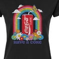 thumbnail image 3 of Coca-Cola - Have A Coke Rainbow - Juniors Fitted Graphic T-Shirt, 3 of 5