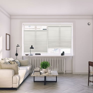 Regal Living Top Down Bottom Up Light Filtering Cordless Cellular Shade, Ivory - 21.5" W x 64" L