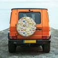 thumbnail image 4 of Haiem Spare Tire Cover , Wheel Cover with Insects And Medicinal Herbs printed, Camper Spare Tire Cover Fit for Jeep Wrangler Rv SUV Truck Travel Trailer-15 inch, 4 of 8