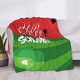 thumbnail image 3 of Rateoe Watermelon Hello Summer Pattern Flannel Throw Blanket, Ultra-soft Blanket for Bed, Couch, Car, Hypoallergenic Anti-pilling blanket-60"x50"(Horizontal), 3 of 6