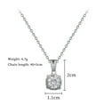 thumbnail image 7 of Moissanite Necklace For Women S925 Sterling Silver Yellow Gold Plated Pendant Necklace DF VVS Color Moisanite Diamond Necklace Jewelry Gift Chain, 7 of 7
