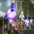 thumbnail image 6 of Halloween Decorations Outdoor Hanging Lighted Glowing Ghost 2PCS,String Lights Glowing Ghost,Halloween Outdoor Indoor Wind Sock Ornaments for Yard Tree Garden Halloween Party Favors, 6 of 6