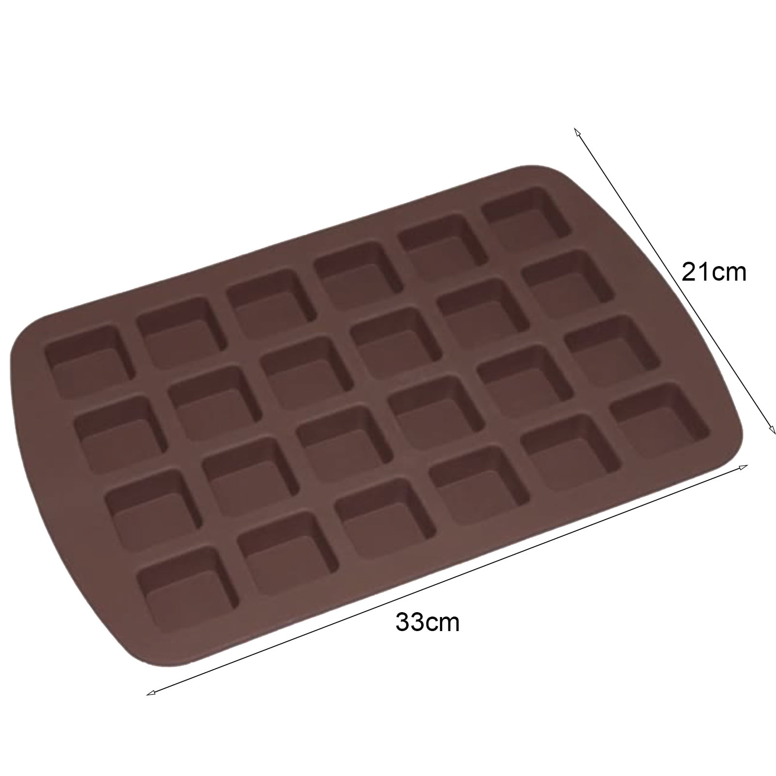 Cheers US Silicone Brownie Pan with Dividers -Brownie Baking Pan, Non-Stick  Silicone Molds for Brownie Bites, Keto Bombs, Fudges, Chocolates and  Candies 