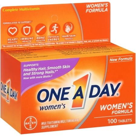 One A Day Women's Multivitamin Supplement Tablets, 100 Count