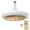 Yellow, variant on Smart Remote Control LED Fan Light,E27 Socket with Adjustable Brightness and 3 Wind Speeds,Built-In Aromatherapy Function for Bedroom and Living Room,Energy-Saving Ceiling Mount Installation