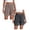 Navy & Brown, variant on 2 Pack Summer High Waisted Shorts for Women Casual Loose Elastic Waist Lace Shorts Vacation Beach Short with Pockets, Navy & Brown, Size L