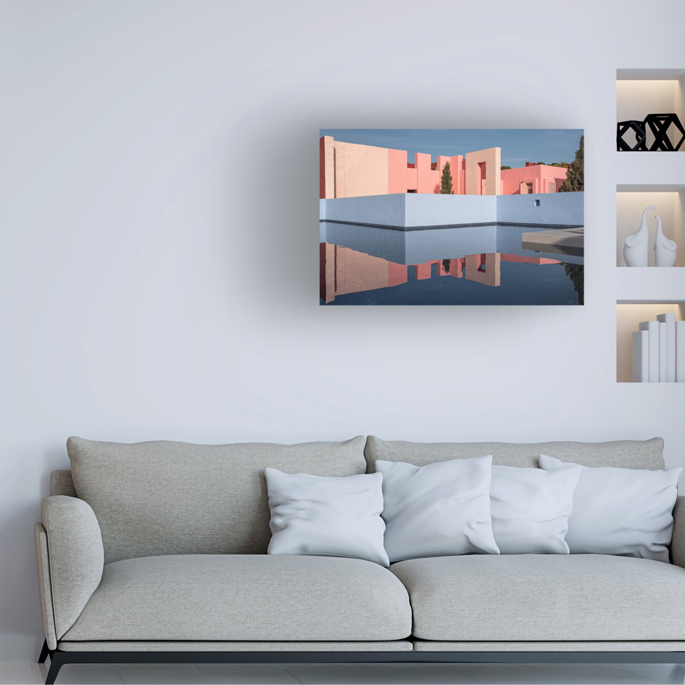 Trademark Fine Art Linda Wride Muralla Roja 26 Canvas Wall Art