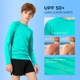 thumbnail image 7 of BIG ELEPHANT 3-Pack Boys' Quick-Dry Long Sleeve Shirts, UPF 50+ Sun Protective Rashguard, Breathable Athletic Crew Neck Tops, Sizes XS-XXL, 7 of 7