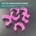 thumbnail image 2 of OULII 100Set Household Sewing Creel Clamps Transparent Prevent Thread Spool Slipping Enthusiasts, 2 of 8