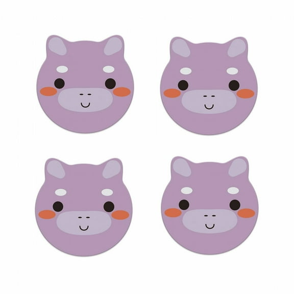 AUQ Cork Coasters,Quick-Drying and Stain-Resistant Coasters for Drinks,Effective Heat Protection Cup Coaster,Pig